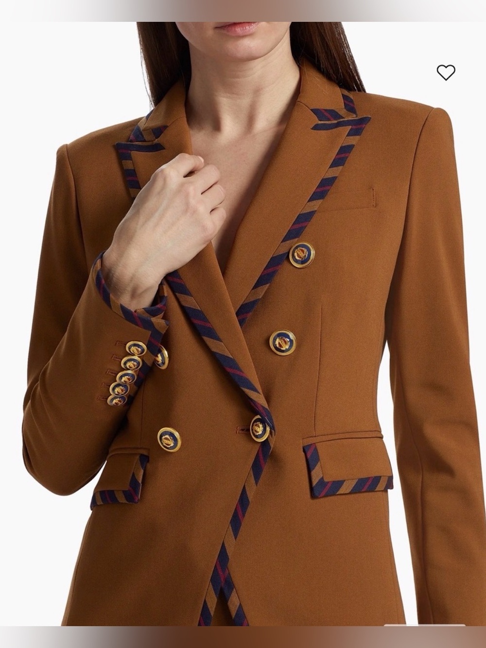 Veronica Beard Miller Striped-Trim Dickey Jacket. NWT - Picture 2 of 7